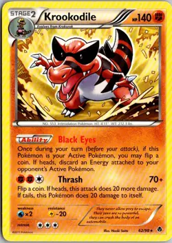 Krookodile Pokemon Emerging Powers 62/98 LP - Image 1