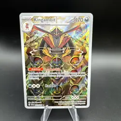 Kingambit 220/198 Pokemon Scarlet & Violet Illustration Rare Full Art Holo NM - Image 1