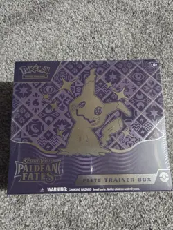 Pokemon TCG Scarlet & Violet Paldean Fates Elite Trainer Box w/ Protector Case - Image 1