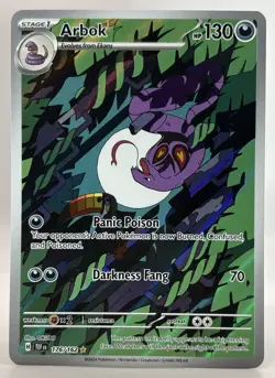 Arbok - 176/162 Temporal Forces Illustration Rare Pokemon - NM - Image 1