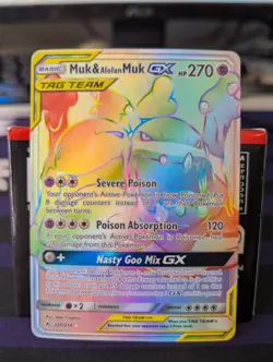 Muk & Alolan Muk GX #220 Pokemon Unbroken Bonds Secret Rare 220/214 - Image 1