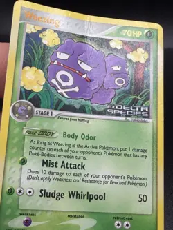Weezing 33/113 Pokemon EX Delta Species 2005 Reverse Holo Stamp HP/DMG GC3 - Image 2