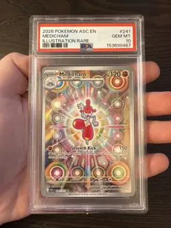 Medicham 241/217 Illustration Rare 2026 Pokemon Ascended Heroes PSA 10 Gem Mint - Image 3