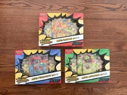 Pokemon Ascended Heroes Mega ex Box - Meganium, Emboar, & Feraligatr Bundle of 3 - Image 1