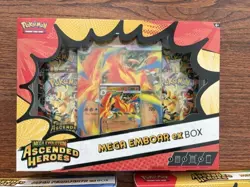 Pokemon Ascended Heroes Mega ex Box - Meganium, Emboar, & Feraligatr Bundle of 3 - Image 2