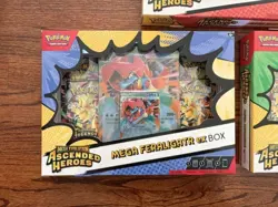 Pokemon Ascended Heroes Mega ex Box - Meganium, Emboar, & Feraligatr Bundle of 3 - Image 3