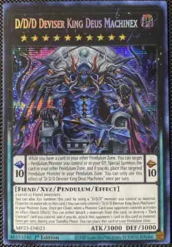 D/D/D Deviser King Deus Machinex MP23-EN023 25th Anniversary 1st Edition Yugioh - Image 1