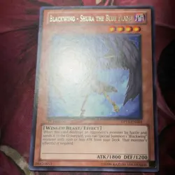 Yugioh Blackwing - Shura The Blue Flame DP11-EN004 1St Edition NM Rare - Image 5