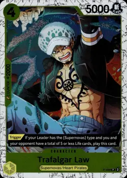 Trafalgar Law (Pirate Foil) P-088 FOIL Premium Booster -The Best- Vol. 2 NM - Image 1
