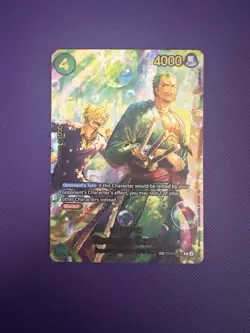 One Piece TCG The Azure Sea's Seven Foil OP-14 Roronoa Zoro PRB02-006 (SP) - Image 1