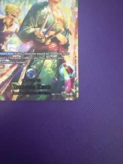 One Piece TCG The Azure Sea's Seven Foil OP-14 Roronoa Zoro PRB02-006 (SP) - Image 3