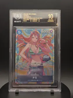NAMI 2025 ONE PIECE PROMOS JAPANESE #P112 Bisai BGS 10 BLACK LABEL - Image 1