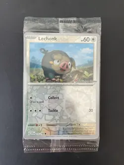 Pokemon Center Promo Exclusive - Lechonk Promo Card Sealed, 155/198 Mint - Image 1