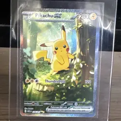 Pokemon Pikachu EX Special Illustration Rare Full Art Holo Card 276/217 200HP - Image 1