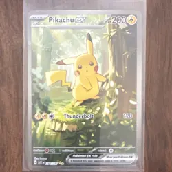 Pokemon Pikachu EX Special Illustration Rare Full Art Holo Card 276/217 200HP - Image 2