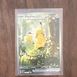 Pokemon Pikachu EX Special Illustration Rare Full Art Holo Card 276/217 200HP - Image 3