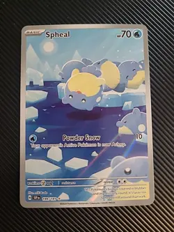 Spheal - 199/191 Pokemon Illustration Rare SV08: Surging Sparks Card NM - Image 1