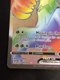 Trevenant VMAX - 206/203 - Pokemon Evolving Skies Sword Shield Secret Rare NM - Image 5