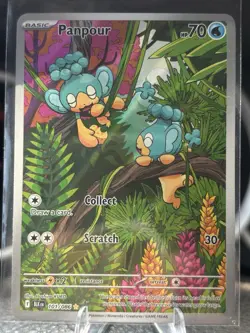 Panpour 101/086 Illustration Rare Pokemon TCG - Black Bolt NM/Mint - Image 1