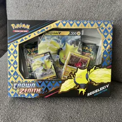 Pokemon TCG Crown Zenith Regieleki V Collection Box - Sealed - Brand New 820650851834 - Image 1