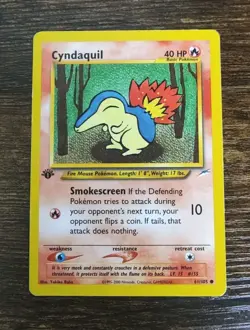 Pokemon Neo Destiny 1st Edition Cyndaquil 61/105 Non Holo - Image 1