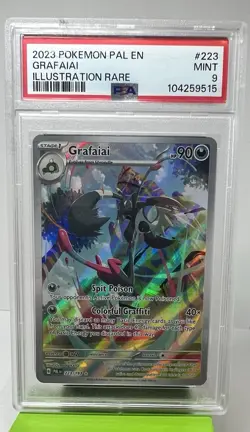 Pokemon Grafaiai Illustration Rare Holo PSA 9 223/193 Sv02: Paldea Evolved - Image 1
