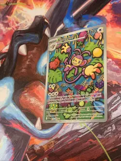 Pokemon TCG Ambipom 107/94 Phantasmal Flames Illustration Rare - Image 2
