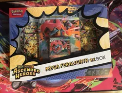 Pokemon TCG Mega Evolution Ascended Heroes Mega Feraligatr ex Box Promo Booster - Image 1