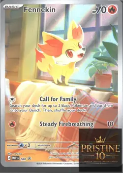 FENNEKIN 080 HOLO P ME: MEGA EVOLUTION PROMO POKEMON HOLO NM - Image 1