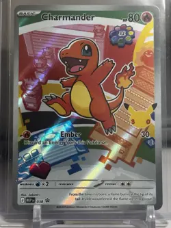First Partner Illustration Charmander Promo Full Art Holo 038 Pokemon TCG - Image 1