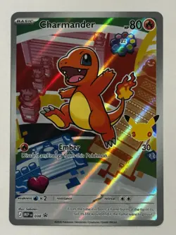 First Partner Illustration Charmander Promo Full Art Holo 038 Pokemon TCG - Image 2