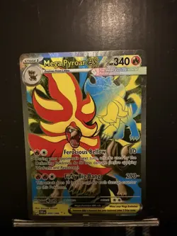 POKEMON - MEGA PYROAR EX - 099/086 ULTRA RARE HOLO CHAOS RISING - Image 3