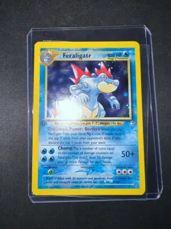 Pokemon TCG Feraligatr Neo Genesis #4/111 1st Edition Holo Rare CLEAN NM/Mint - Image 1