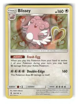 Blissey 102/145 Holo Holo Rare Guardians Rising Pokemon Holo Near Mint - Image 1