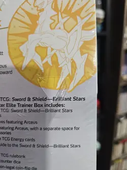 Pokemon TCG Brilliant Stars Pokemon Center Elite Trainer Box. Slight Damage. - Image 4