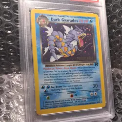 2000 POKEMON ROCKET #8 DARK GYARADOS-HOLO PRERELEASE team PSA 7 NM - Image 2