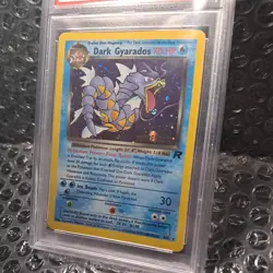 2000 POKEMON ROCKET #8 DARK GYARADOS-HOLO PRERELEASE team PSA 7 NM - Image 3
