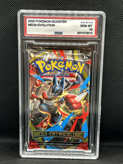 VCG Grade 10 Mint Pokemon Mega Evolution Booster Pack Mega Lucario - NO PSA/BGS - Image 1