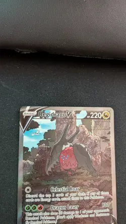 Regidrago V 184/195 Ultra Rare Silver Tempest Pokemon Near Mint - Image 2