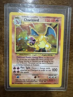 Charizard Base Set 1999 4/102 Holo Rare Stage 2 120 HP EN Wizards - Image 1