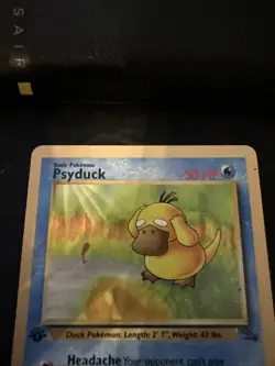 Psyduck - 53/62 - Common - 1st Edition - Fossil #53 Pokemon TCG Mp - Image 2