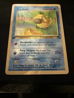 Psyduck - 53/62 - Common - 1st Edition - Fossil #53 Pokemon TCG Mp - Image 3