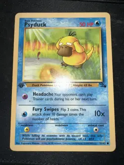 Psyduck - 53/62 - Common - 1st Edition - Fossil #53 Pokemon TCG Mp - Image 4