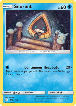 Snorunt 47/236 C Cosmic Eclipse Pokemon NM/M - Image 1