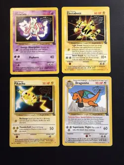 Pokemon TCG Kids WB Promos - Mewtwo Pikachu Electabuzz Dragonite - Image 1