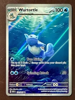 Pokemon Wartortle Scarlet & Violet 151 Illus Rare Full Art Holo 171/165 ENG - Image 1