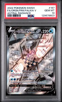 PSA 10 | Origin Forme Palkia V 167/189 | Astral Radiance | Pokemon - Image 1