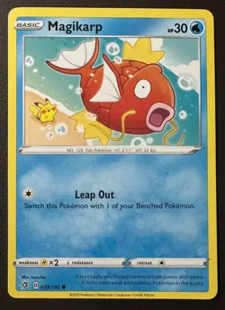 Magikarp 039/192 Common Rebel Clash Pokemon, MP, 2020 - Image 1