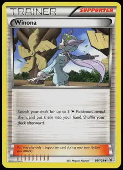 Winona 96/108 XY - Roaring Skies Non-Holo Pokemon TCG - Image 1