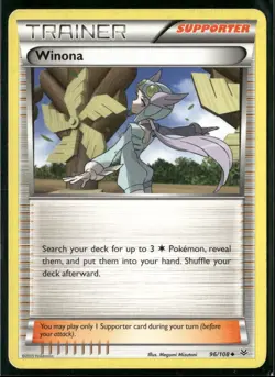 Winona 96/108 Uncommon Roaring Skies Pokemon Moderately Played - Image 1